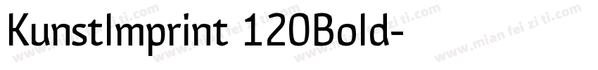 KunstImprint 120Bold字体转换